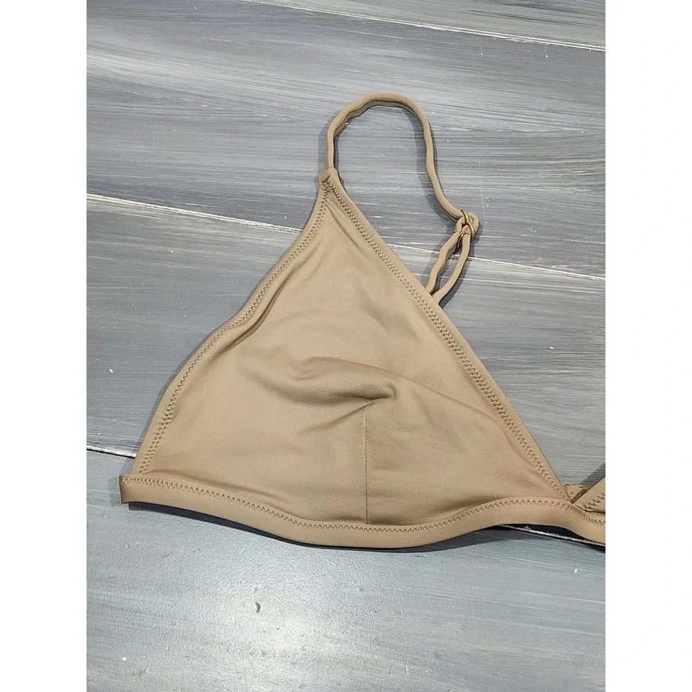 SKIMS Swim Adjustable Triangle‎ Top Desert Tan Size 2X NWT Swim Top